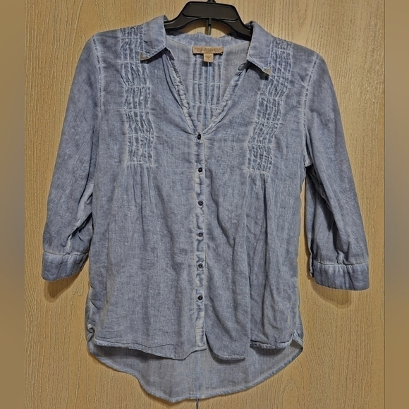 Nine West Tops - Nine West Vintage America Collection Roll-Tab Sleeve Button-Down Blouse Bohemian